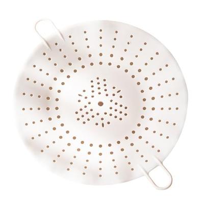 Kitchen Silicone Steaming Stand, Fits Steamers, Steaming Pots, Baking Pans, and Steam Plates from 15 To 25cm, for Steamed Dishes (Ivory)