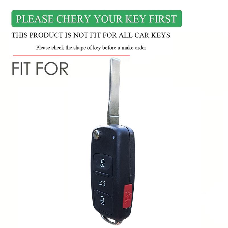 Silicone Car Remote Key Case Cover Shell Fob Keychain For VW Jetta CADDY EOS GTI Golf Passat Tiguan Touran Beetle Transporter