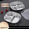 304 Stainless Steel Kids' Deep Divided Plate