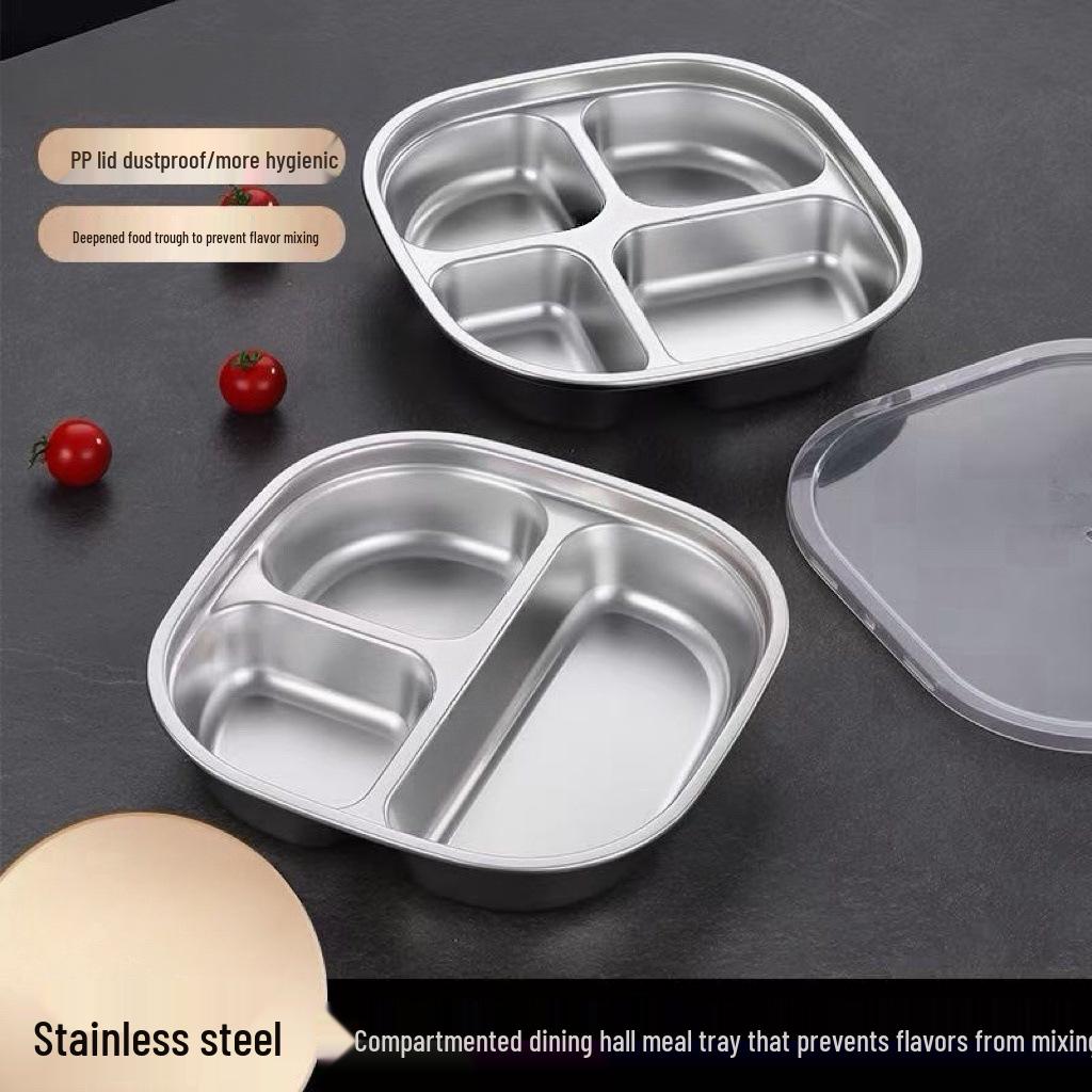 304 Stainless Steel Kids' Deep Divided Plate