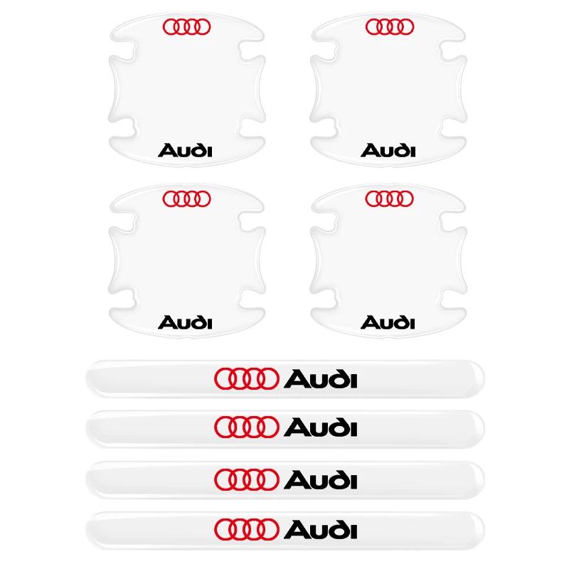 8 Stück Transparente Auto-Türgriff-Schutzfolie Kratzfeste Aufkleber für Audi A1 A2 A3 A4 A5 A6 A7 A8 Q1 Q2 Q3 Q4 Q5 Q6 Q7 Q8