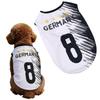 Vestă Tricou Fotbal pentru Animale de Companie Ușoară Respirabilă Material Moale Potrivire Confortabilă Design Fără Mâneci Potrivit pentru Câini Mici Medii Îmbrăcăminte Sport