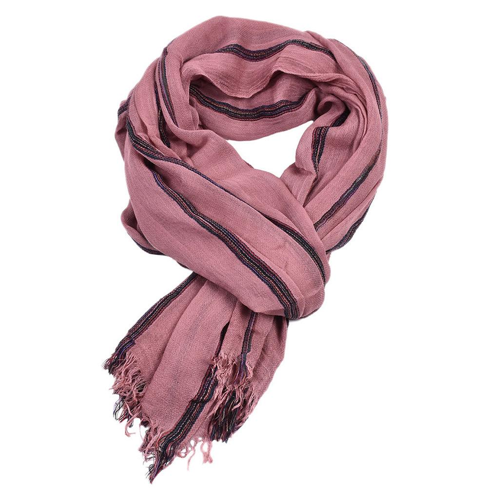 Cotton Linen Striped Fashion Men Scarf Autumn Winter Men'S Scarves Warm Neackerchief Pashmina Male Accessories Shawls Bufandas