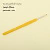 Candy-colored Crochet Hook with Gold-Plated Head - Soft Handle for DIY Sweaters, Shoes, and Hats