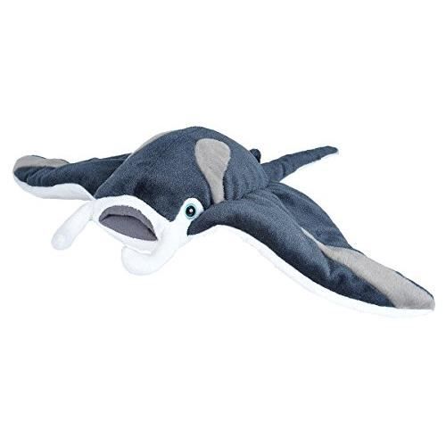 Peluche - wild republic - raie manta - 30 cm - bleu - cuddlekins