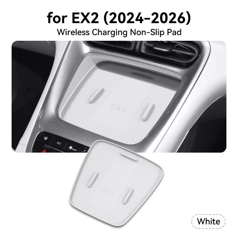 Star Wish EX2 Non-Slip Wireless Charging Silicone Pad for Center Console - Anti-dust Car Interior Accessory for Mobile Phones