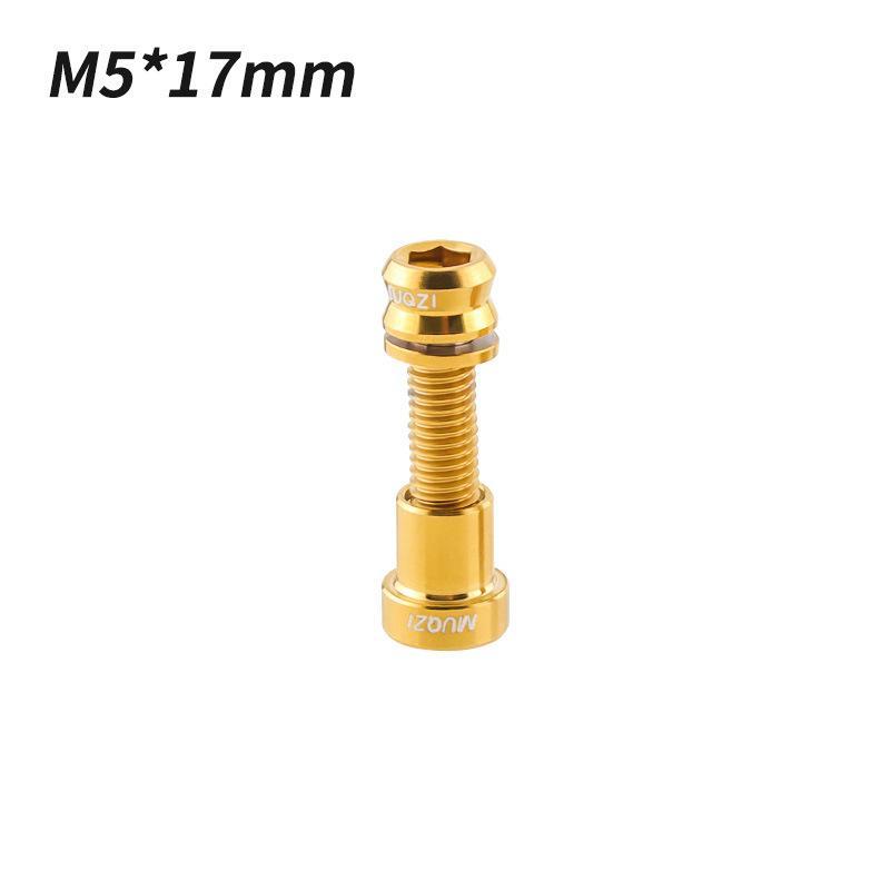 1/2Pcs Titanium Bolt M5X17Mm M5X19Mm Bicycle Nut Titanium Alloy Stem Bolts Road Folding Bike Screw Accessories