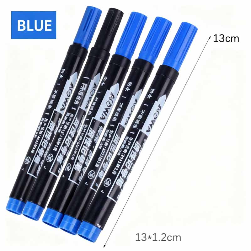 2mm Bold Tip Oil-Based Quick-Dry Waterproof Oil-Proof Permanent Marker for Plastic Metal & Wood Shipping Packaging & Coding