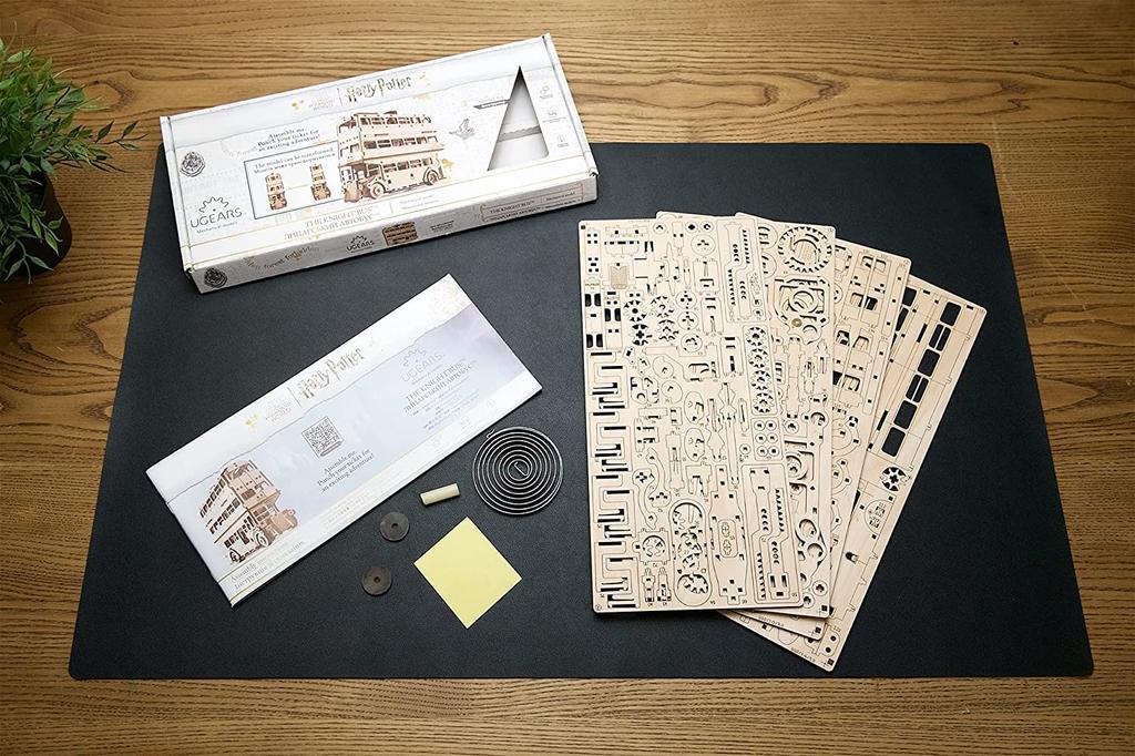 Ugears Harry Potter Night Knight Bus 70172 Wooden Puzzle, Crafts & Models, No Glue or Tools Required, for Adults