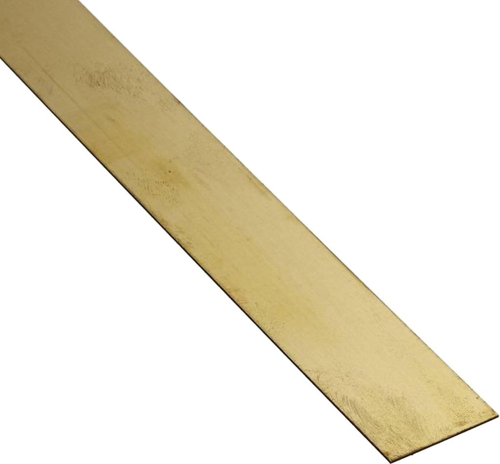 Albion Alloys Brass Flat X 305mm Pack of Hobby AALBS5M Bar, 12.0 0.6mm, Long, 4, Material,