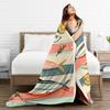 Warm Soft Blanket Child Camping Retro Sardines Throw Blanket Flannel Bedspread For Outdoor Graphic Sofa Bed Cover