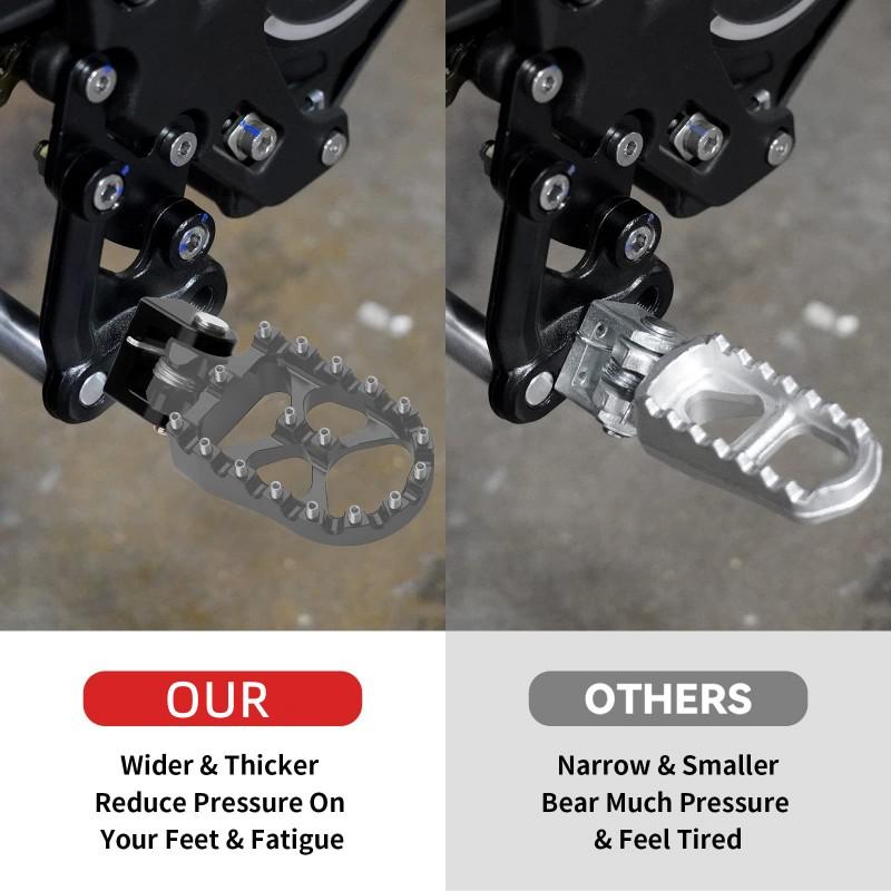 Precise Dirt Bike Foot Pegs Accessories For Surron Light Bee X S Segway X160 X260 Bracket Holder Mount