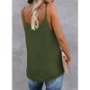 Women Loose Striped Color Block Round Neck Sleeveless Knit Tank Top
