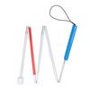 Folding Walking Pole Aluminum Alloy Collapsible Anti Slip Reflective Blind Cane Folds Down 5
