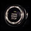 Car Start Stop Switch Button Cover Crystal Rhinestone Ring Diamond Sticker Decoration Circle Cover Decal Accessories Interior