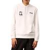 Fila Simple Letter Logo Casual Knit Hoodie Men Hoodies Standard-White F11M249203F-WT