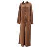 2025 European & American Casual Autumn/Winter Breathable Shirt & Loose Wide-Leg Pants Set