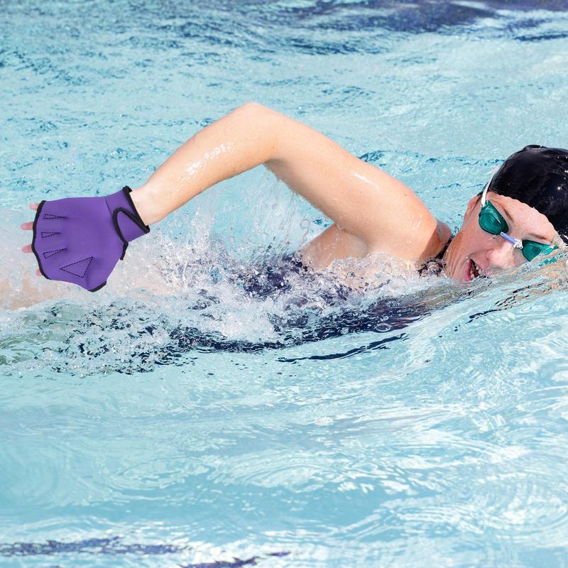 Swimming Resistant Gloves Water Gloves Aquatic Mittens Rubber Mittens Diving Gear For Helping Upper Body Resistant Water