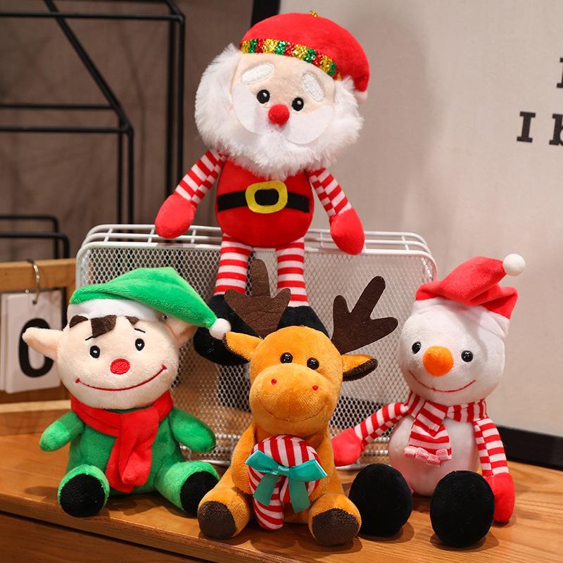Santa Plush Christmas Toys Elk Dolls Snowman Elf Decoration Christmas Gifts