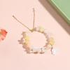 Mini Colorful Flower Necklace Bracelet Charm Beaded Jewelry For Women Spring Gifts