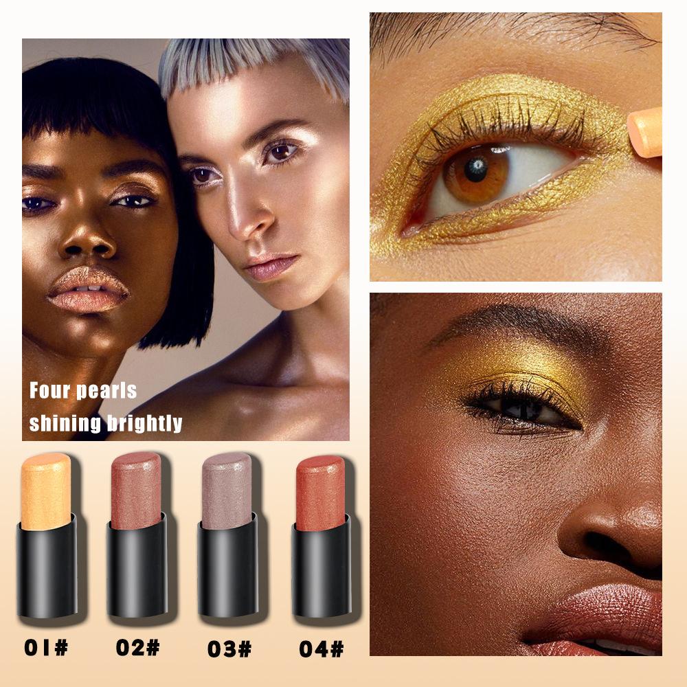 Julystar monochrome pearlescent eyeshadow stick facial grooming shadow lip brightening multi-functional
