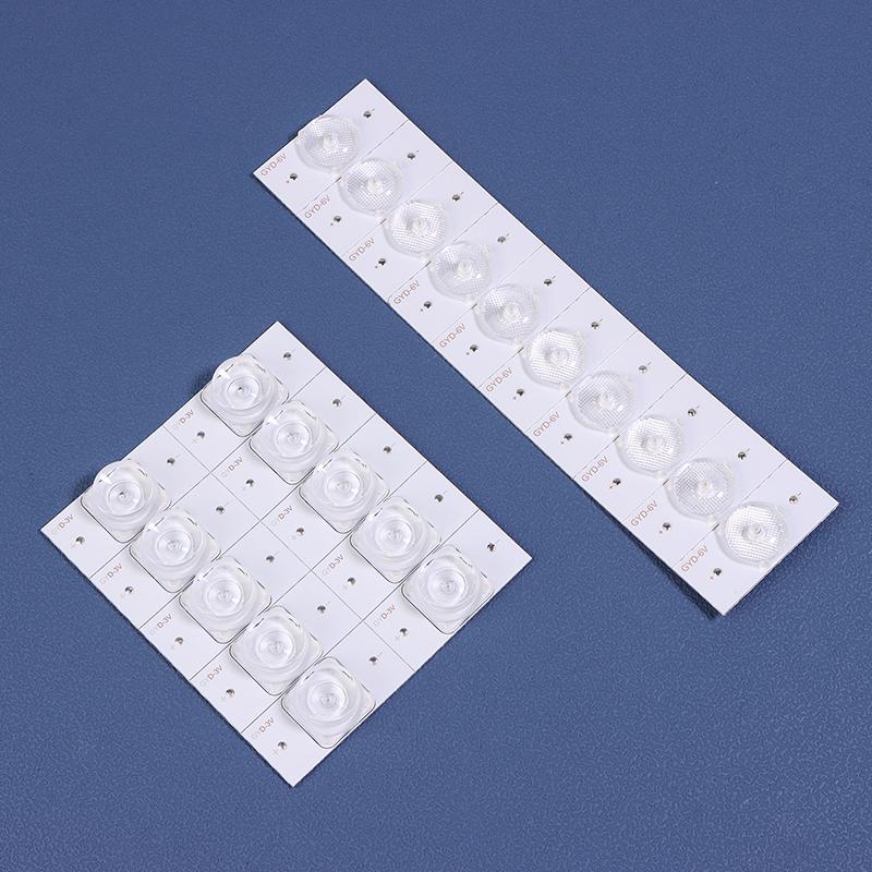 10Pcs Led Beads 3V 6V Lcd Tv Led Bead Smd Light Bead Universal Aluminum Cutting Tv Backlight Strips For 32-65 Inch Led Tv Repair