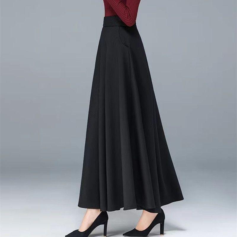 

Женская одежда больших размеров для мам, повседневная юбка с большим подолом, скрывающая живот Black 2 Size XL (67.50 kg-75.00 kg recommended