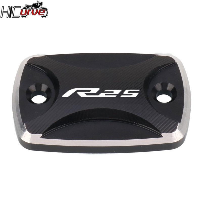 Motorcycles Front Brake Reservoir Fluid Tank Cover Oil Cup Cap For YAMAHA YZF-R25 YZFR25 YZF R25 2015-2023