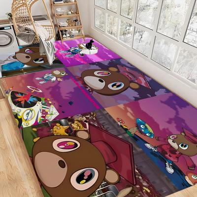 Hot Singer Kanye West Kitchen Mat Nordic Style Bedroom Living Room Doormat Home Balcony Anti-Slip Doormat Area Rug