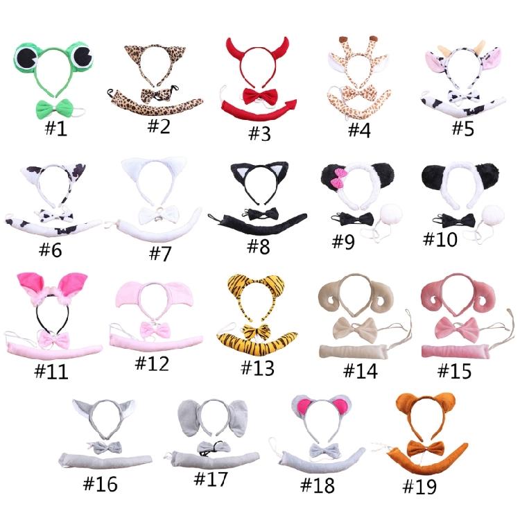 Animal Hairband Animation Party Suit Cosplay Costume RolePlay Stage Outfit