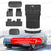 For Tesla New ModelY Juniper2025 2026 TPE metal pedal foot pad Waterproof Luggage Mat Wear-resistant Foot Pads ModelY Trunk Mats