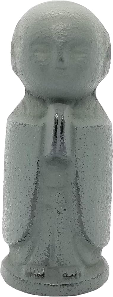 

Iwachu Paperweight Jizo (Jizo) Blue, Body Size (cm): 4 x 3.5 x (H) 10, 30055, Nanbu Ironware