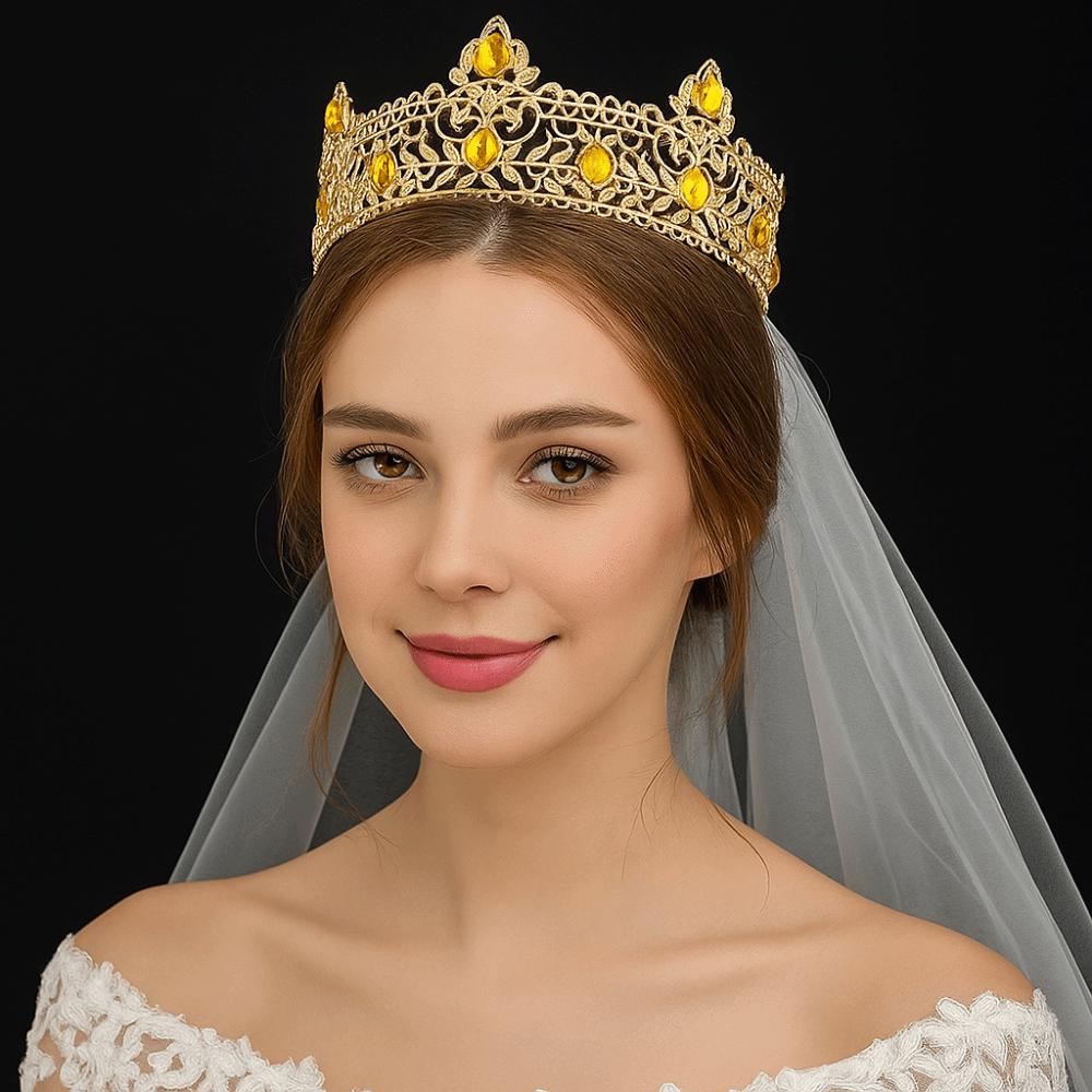 Strass Königskrone Kuchen Dekorationen Kristall Kuchenaufsatz Haarschmuck