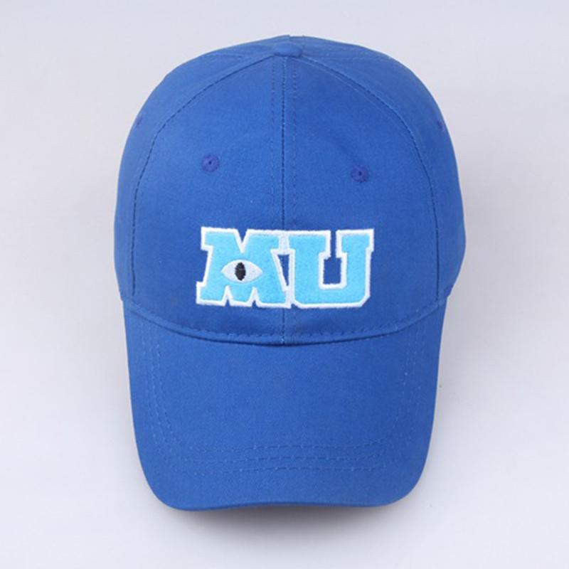 Pixar Monster University MU Baseball Cap For Men Women Sullivan Sulley Mike Embroidery Snapback Cap Cotton Sun Dad Hat Casquette синий