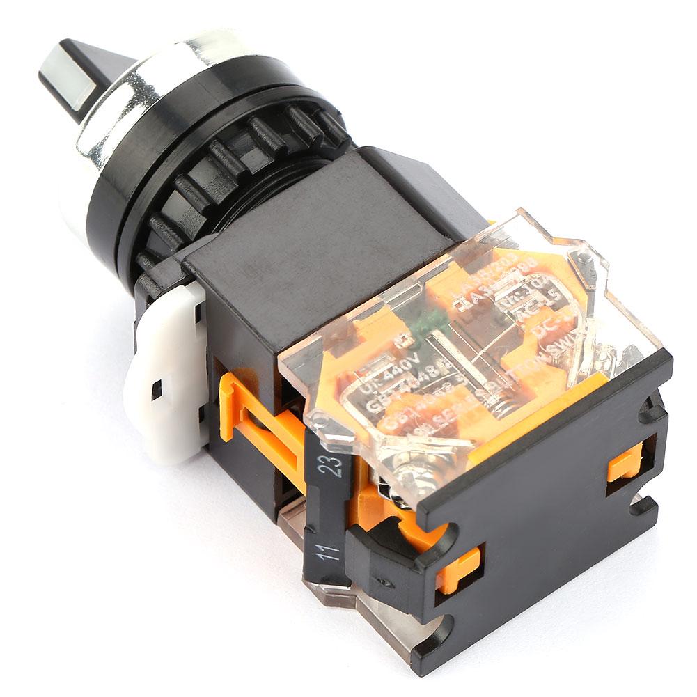 3 Position 2NO Maintained Select Selector Switch Rotary Switch LA38 20X3