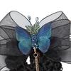 Hair Net Elastic Tight Non-Slip Handmade Tassel Bow Decor Dress Up Headdress Women Hair Clip with Hair Net Bag Hair Accessories