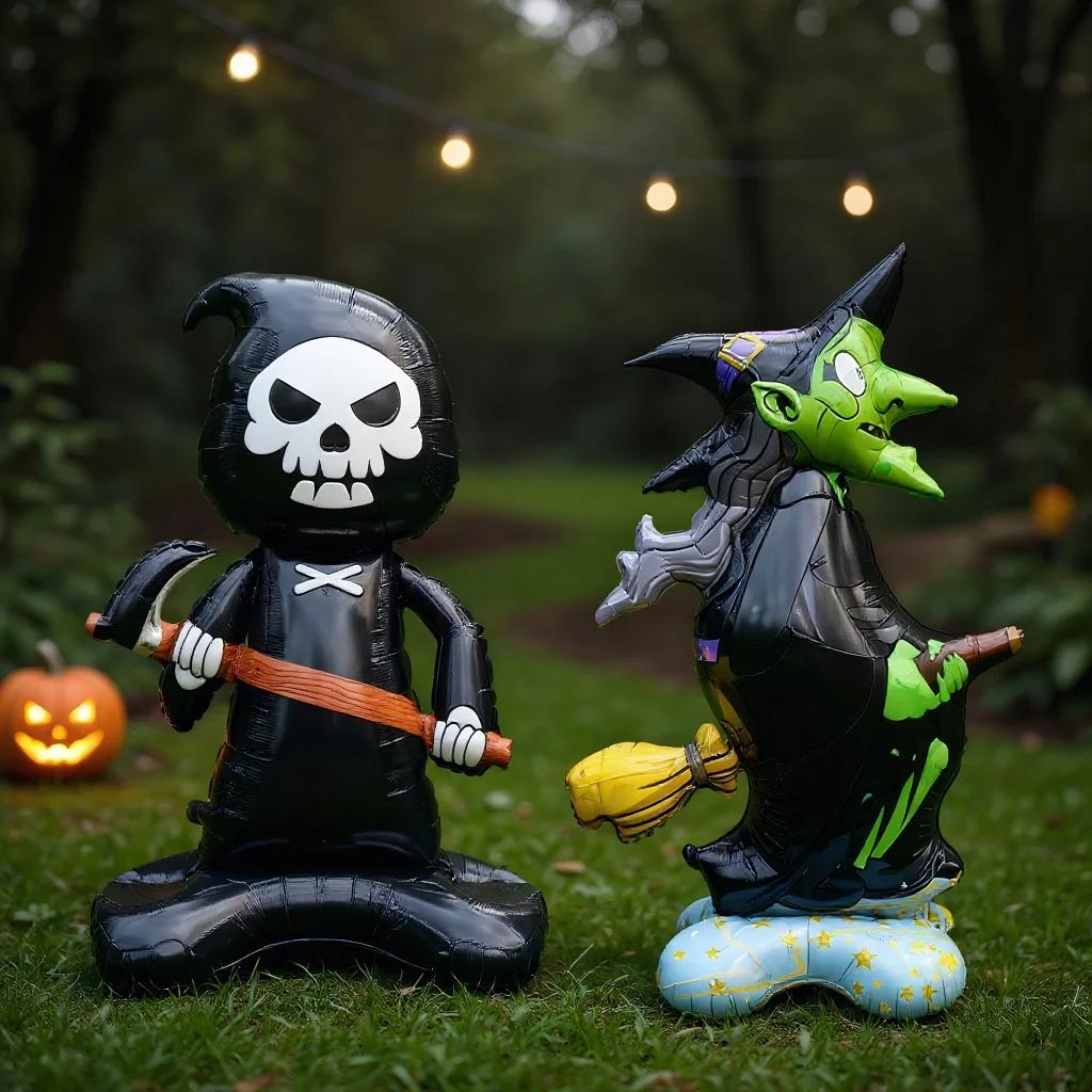 1Pc Halloween Theme Witch Grim Reaper Balloon Set 2026 Halloween Party Decoration Supplies Baby Shower Helium Globos