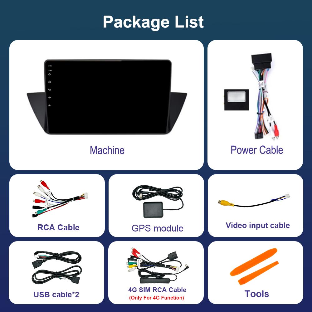 10.1'' for BMW X1 E84 2009 - 2012 Android OS Car Audio Multimedia Player WiFi IPS Screen Bluetooth 4G GPS Navigation Head Unit