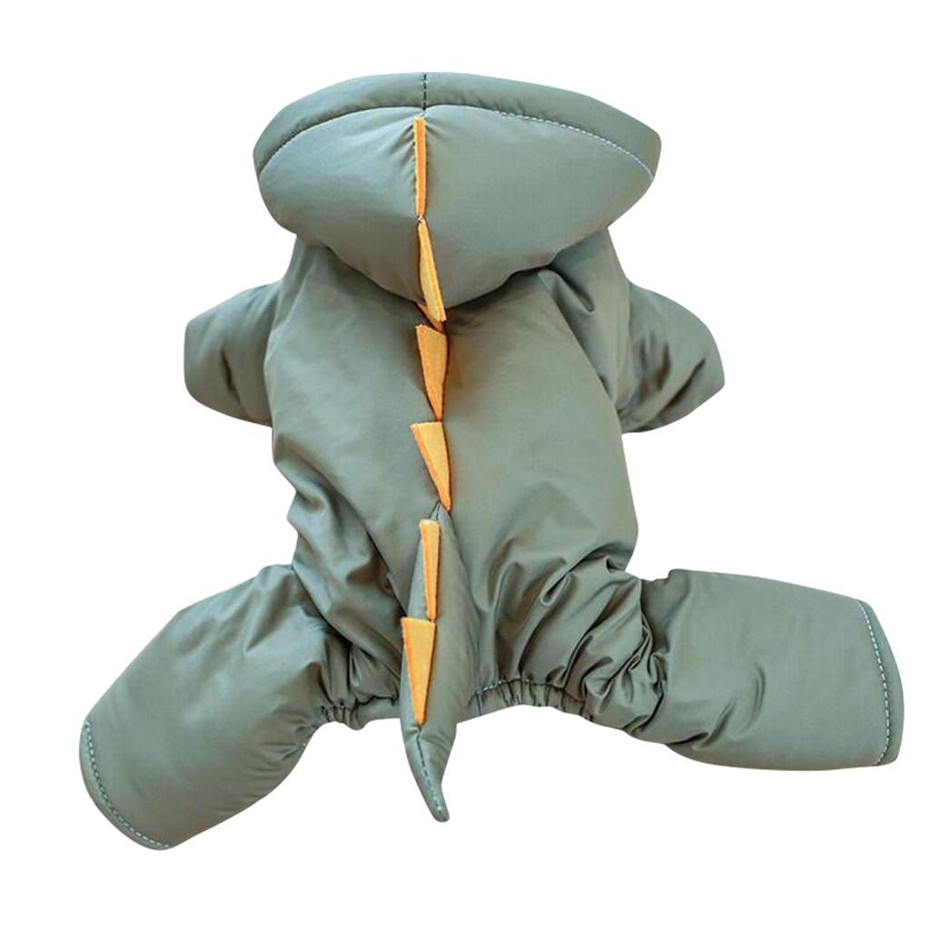 Pet Cotton Clothes, Dog Clothes,  Plus Velvet And Thickened Dinosaur Cotton Clothes