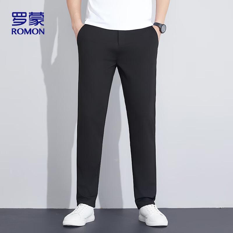 

ROMON Men s Spring Summer Casual Straight-Leg Pants 32