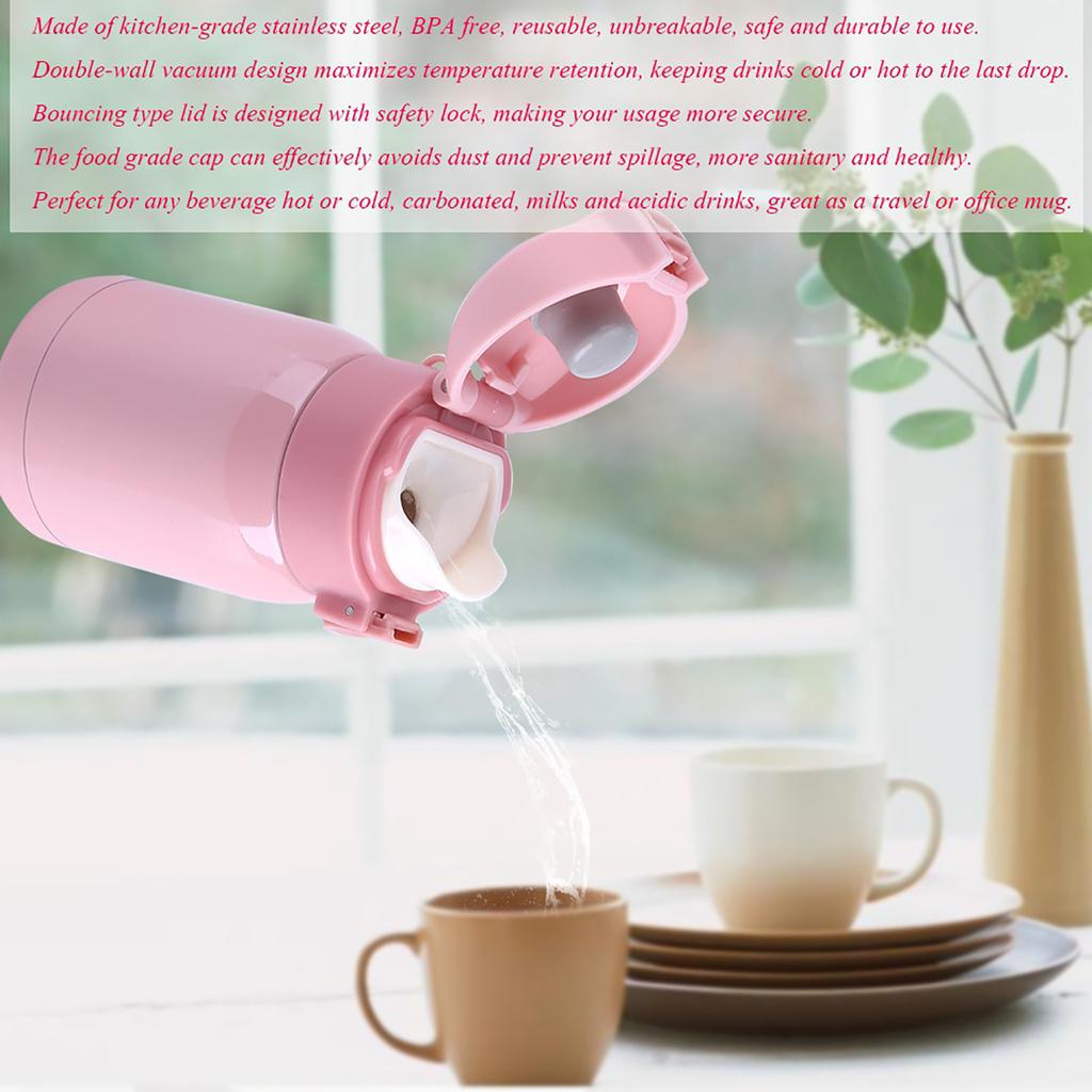 Thermal Cup 200/360ML Mini Stainless Steel Double Wall Vacuum Insulated Cup Thermal Water Bottle Office Mug Vacuum Insulated Cup