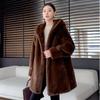 Abrigo Chaqueta Invierno con Capucha de Lujo para Mujer Abrigo Cálido Moda Exterior