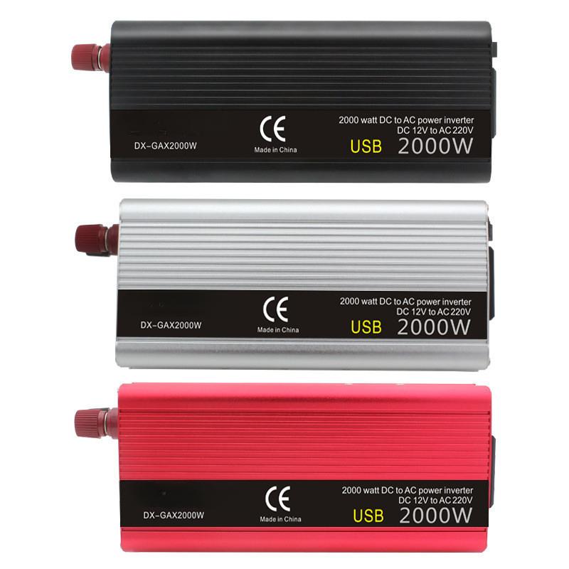 High Power Portable Car Inverter Dual USB Power Converter Household Modified Sine Wave Power Inverter