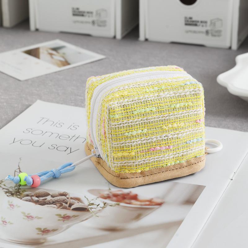 Cute Mini Earbud Carrying Case Waterproof Dustproof Storage Bag for Coins Keys Jewelry Travel Commute