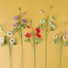 Cute Oxalis Crochet Bouquet Lovely Knitted Flowers Creative Fake Flower with Bud Home Decor Gift