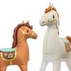 1 pièce Ballons Animaux Cheval en Feuille d'Aluminium Décorations de Fête prénatale Anniversaire Cheval Noir Blanc Marron Ballon à l'Hélium Jouets pour Enfants