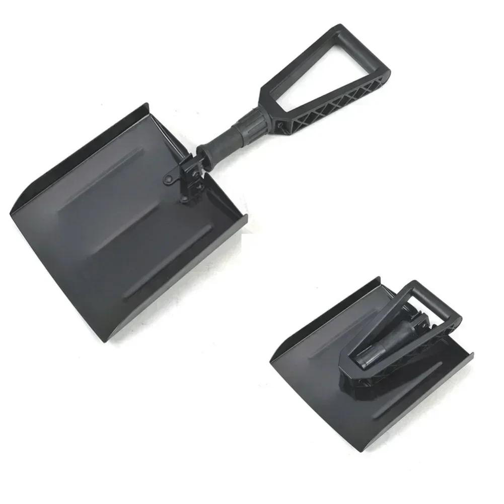 For Car Trunk Collapsible Shovel Folding Snow Shovel Black Compact Snow Shovel With Pouch Carry Pouch Included