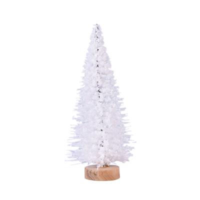Mini Artificial Snowy Xmas Tree Pine Model Terrariums Micro Landscape Decoration