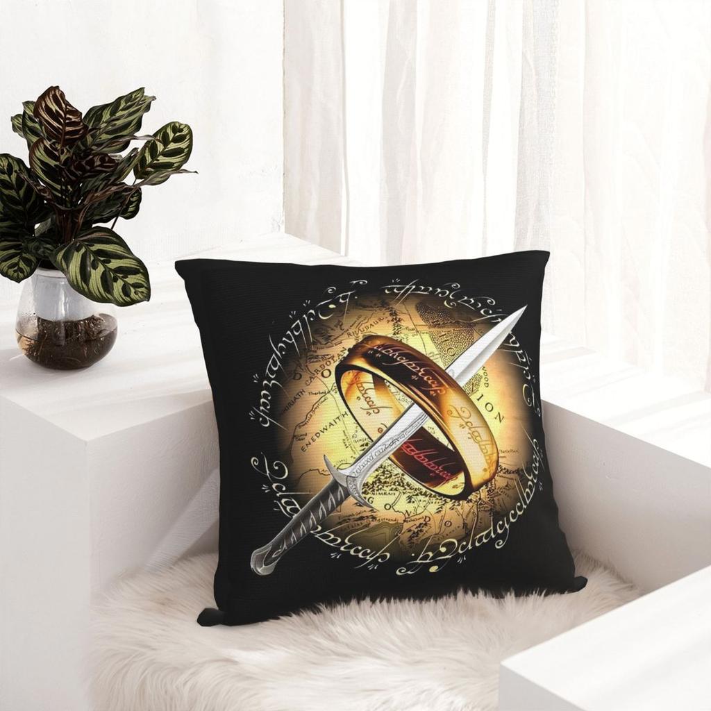 L-Lords Of The R-Rings Middle Earth Pillow Cover Cushion Cover Soft Printed Pillow Case Pillowcases For Wedding Party Home Decor