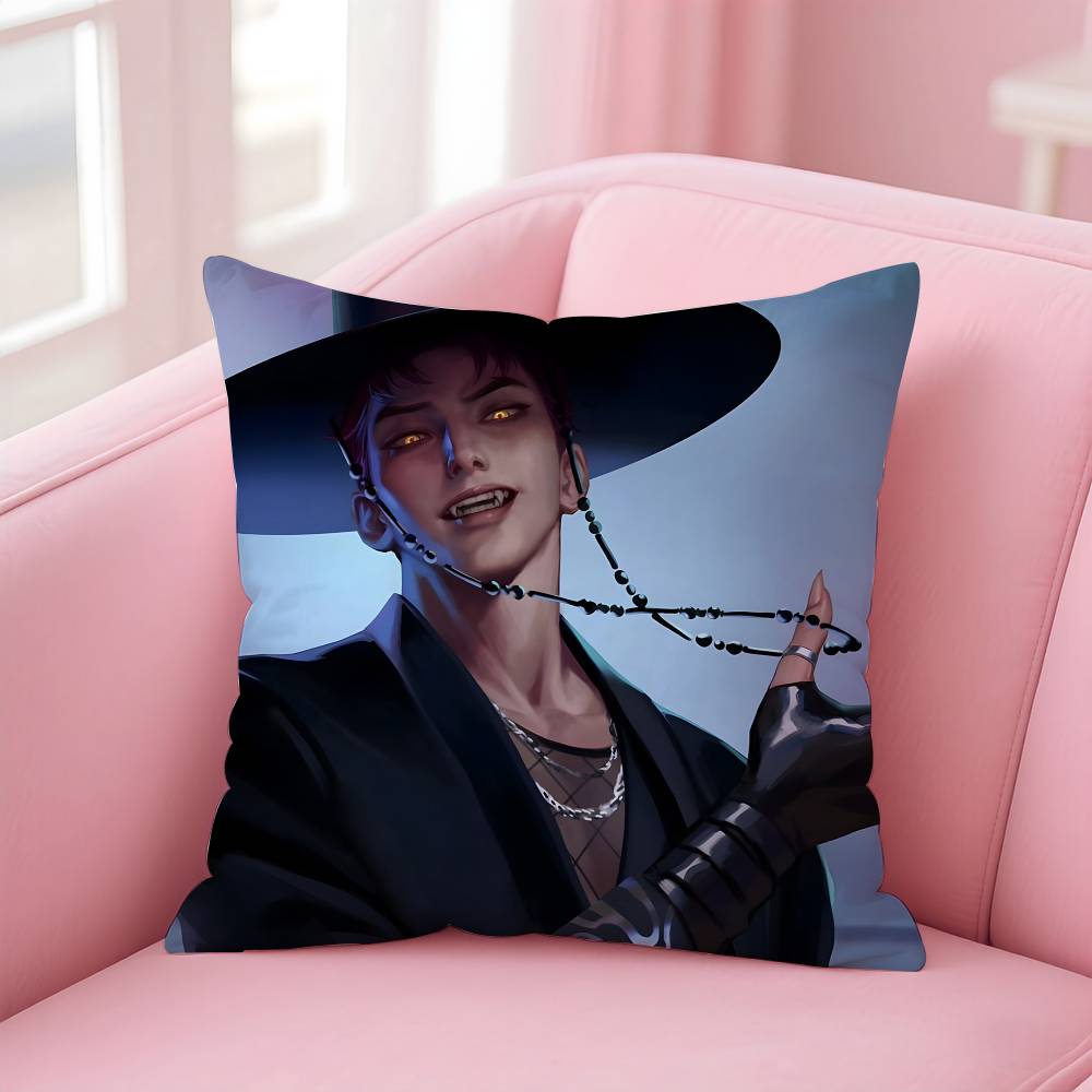 Hot KPop S-Saja Boys Pillow Case Comfort Sofa Bed Silky elegant Invisible zipper Custom Decorative cushion cover